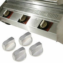4*6mm gasfornuisknoppen metalen zilverkleurige knoppen o