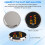 Small Digital Clock, Dashboard Car Clock, Waterproof Outdoor Clock,  Minimalist Electronic Watch with Heart Pattern 7