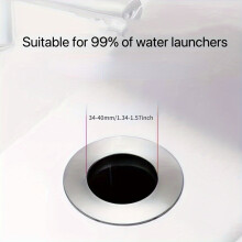 1 bouchon de vidange de lavabo en acier inoxydable