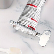 5 pinces Ă dentifrice en acier inoxydable