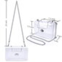 Transparante PVC-handtas voor dames, transparante schoudertas, crossbodytas