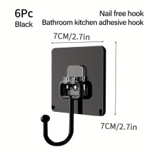 6 Stück robuste Wandhaken