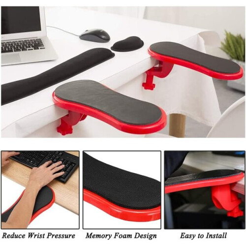 Supporto per bracciolo regolabile per computer, ergonomico
