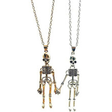 Vriendschapsmagneet Skelet Schedel Ketting BFF Sieraden Halloween Magnetisch