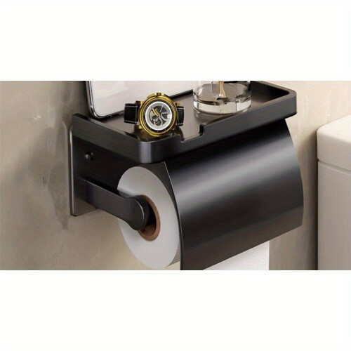 1-teiliger Toilettenpapierhalter mit Ablage