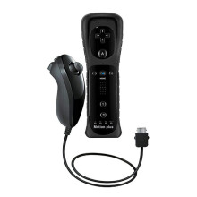 (Zwart - 1 set) 2 stuks afstandsbediening met nunchuck-controller