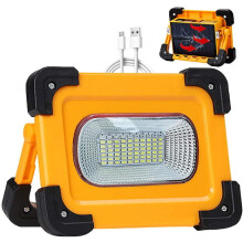 Foco LED recargable de 60 W, luz de trabajo con energía solar