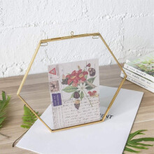 Marco de cristal colgante Hetang Yuese para flores prensadas - Marco de cristal