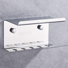Hetang Yuese Wand-Zahnbürstenhalter mit Ablage, Edelstahl 304