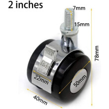 Ruedas giratorias universales Hetang Yuese de 4 piezas, ruedas para carros de muebles