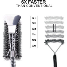 Hetang Yuese Grillbürste, 3-in-1 Grillreinigungsbürste mit Gr