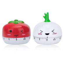 Hetang Yuese Kitchen Timer, 60 Minutes Mechanical Cute Vegetable