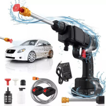 2 Battery Cordless Car High Pressure Washer Jet Water Wash Cleaner Gun
