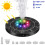 Fuente solar LED colorida Hetang Yuese con panel solar de 3 W 1