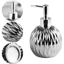 Distributeur de savon en céramique Hetang Yuese 400 ml, style moderne et léger