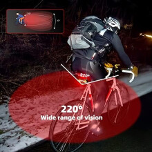 Feu arrière de vélo Hetang Yuese, clignotant de vélo avec 3
