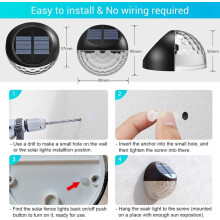 Hetang Yuese IP65 wasserdichte LED-Solar-Wandleuchte für den Außenbereich
