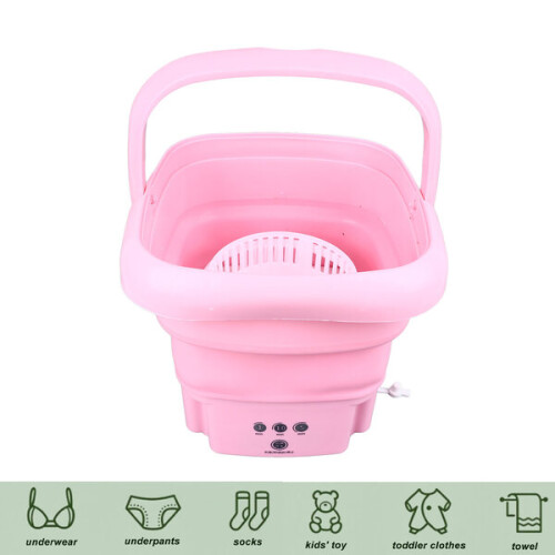 Portable 8L Mini Washing Machine, Foldable Plastic Compact Washing Machine
