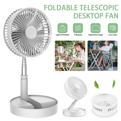 Cordless Folding Fan Cooling Wireless Portable Rechargeable Fan Gift 1