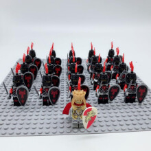 (21PCS Golden Knight - U) (21PCS Golden Knight - I) 21PCS Minifigures Golden Knight package Building Block Toys