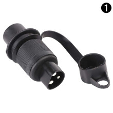 3 pin trailer plug connectors round 3 pole plug tractor