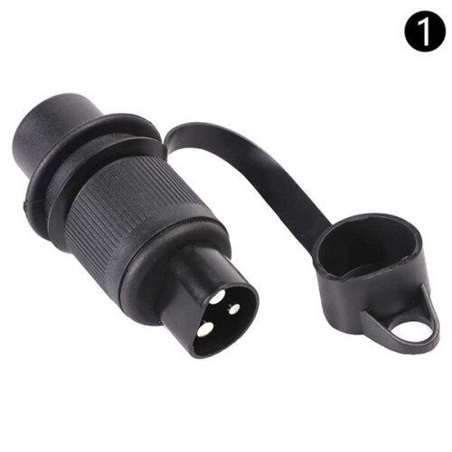 3 pin trailer plug connectors round 3 pole plug tractor