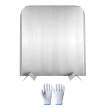 Firebacks for Fireplace Stainless Steel Fireback with Feet 16inchx18inch Fireplace Heat Reflector Fireplace Back Plates