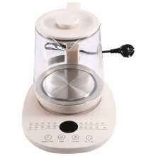 RAF 1.5LTransparent Glass Electric Kettle Household Multifunctional Health Kettle Flower Tea Decoction Split Type Kettle EU Plug