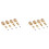 FBIL-8Pcs 4mm Expanded Brass Wheel Hexagon Extended Adapter 1