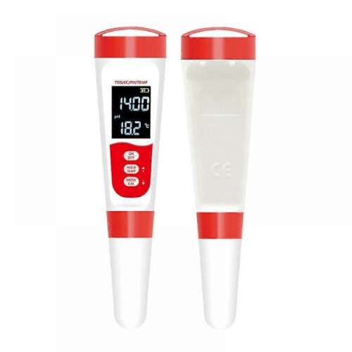 Waterkwaliteitsmeter (pH, TDS, EC, temperatuur) 4-in-1 IP67 1