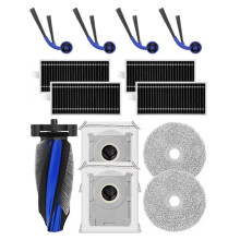 Pièces Compatibles avec L'Aspirateur pour pour Deebot 2: Brosse Principale, Filtre, Sac à Poussière et Lingette de Rechange