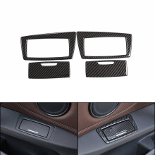 Voor BMW X1 F48 2016 2017 2018 Carbon Fiber Textuur / Zilverkleurig