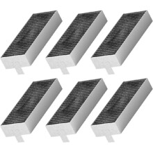 6 Filtri A Carbone Attivo Compatibili con per Serie 6/8 PVQ711F15E, PVQ721F25E, PVQ731H26E, PVQ795F25E, PIE695B15E