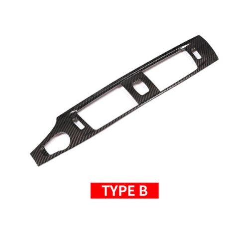 Για BMW X3 F25 2011-2017 Υφή από ίνες άνθρακα / ABS χρώμιο κέντρο