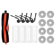 Compatible con las Piezas de la Aspiradora para S40 Pro y OV71GL: Cepillo Principal, Cepillos Laterales, Filtro HEPA, Paño de Fregado