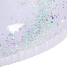 Materassino gonfiabile a forma di unicorno glitterato, zattera, galleggiante da spiaggia