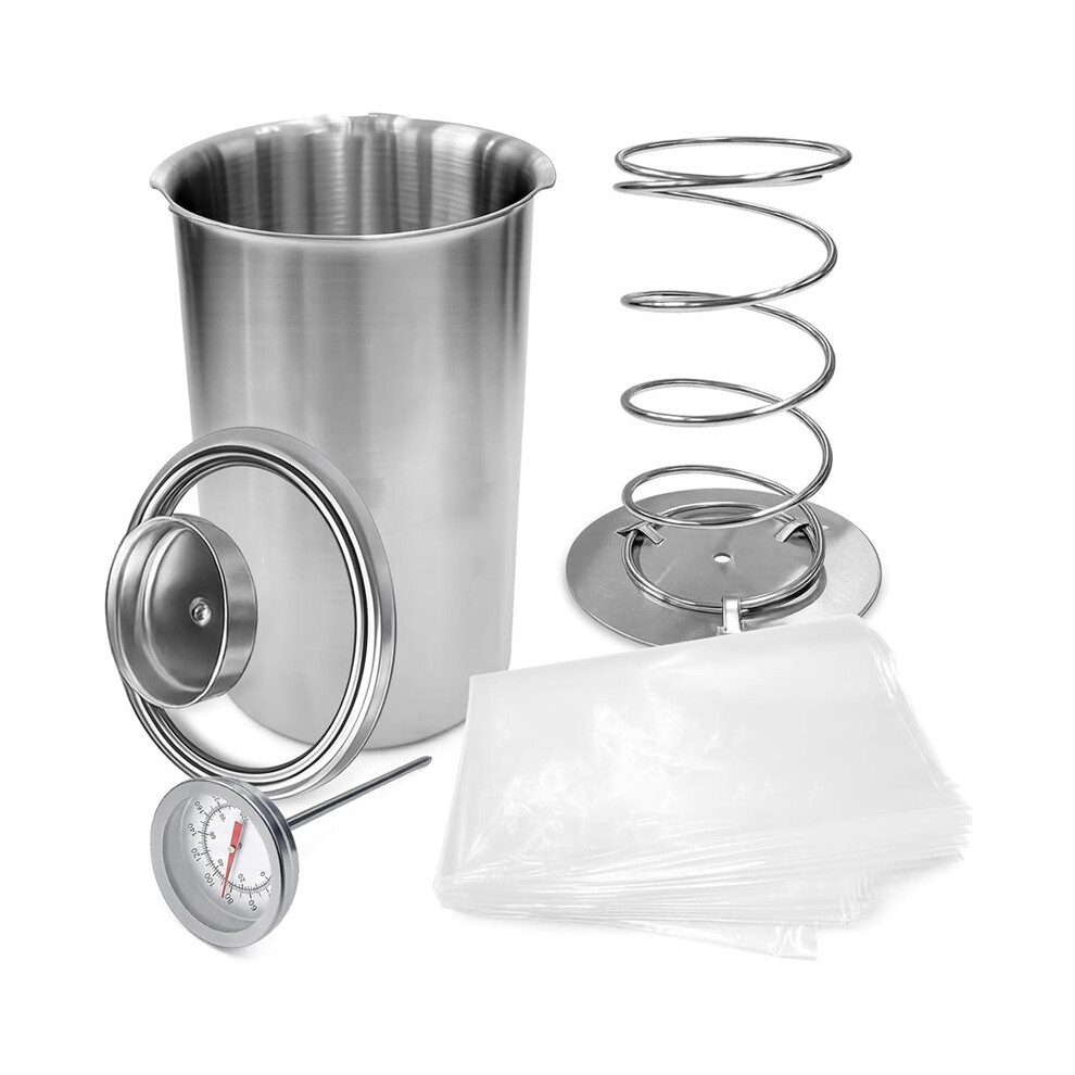 Meat Press & Lunch Meat Mold 304 Stainless Steel Ham Maker with Visual Window and Upgraded Large Fahrenheit Thermometer-image-OPC-PVNVTSZ-NEW