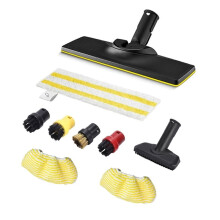 Steam Floor Nozzle Set for SC1/ SC2/ SC3/ SC4/ SC5 Steam Cleaner Floor Nozzle Mop Cloth Small Round Brush