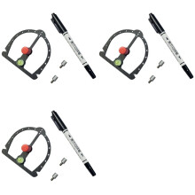 3X RC Car Carrosserie Wiel Wenkbrauw Pen RC Auto Shell Wiel Snijgereedschap Lokalisatie Tool DIY Tools