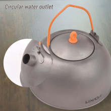 Bouilloire à café en titane de 0,5 l avec bec verseur, sans BPA, durable et rapide.