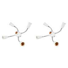 2X E27 Adaptador de Divisor de Lâmpada LED Suporte de Luz Ajustável Conversor de Soquete para Exposições de Escritório em Casa Suporte de Luz 5