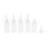 5x 15ml Empty Plastic Squeezable Liquid Dropper Bottles Needle Tip White Cap 1