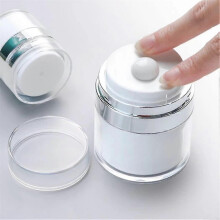 Airless Pump Bottle Cream Jar Vacuum Bottle Travel Airless Pump Jarmoisturiser Container Portable Moisturiser Pump Dispenser Refillable Cosmetic Jars