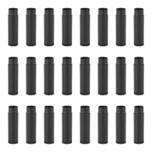 25pcs 5g Empty Plastic Lip Balm Tubes Containers Lip Gloss Storage Container (Black)