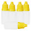 50Pcs 5ml Squeezable Empty Eye Dropper Bottles with Lids Plugs - Yellow 1