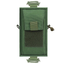 Zipper Closure Single Mag Pocket Utility Gadget Hanging Waist Tool Bag Saddlebag Phone Pouch Tactic Magazine Bag