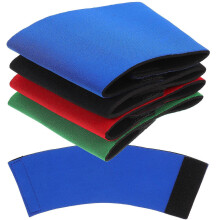 4pcs Neoprene Insulated Cup Sleeves Slip Resistant Heat Resistant Protective Bottle Covers for Water Bottles and Cups Black Red Blue Green
