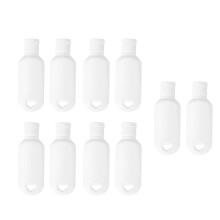 Squeeze Pointed Bottle 10Pack Practical Design 30ml Square White HDPE For Athletes Storage