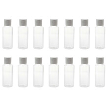Empty Travel Bottles Refillable Liquid Bottle Travel Storage Cosmetics White 9.4X3.3X3.3CM 50ml Clamshell 30Pcs