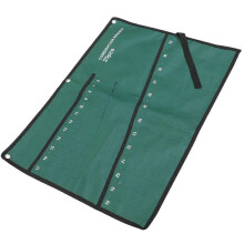 Tool Roll 25-Slot Wrench Storage Pouch for Storage Use Green Oxford Fabric